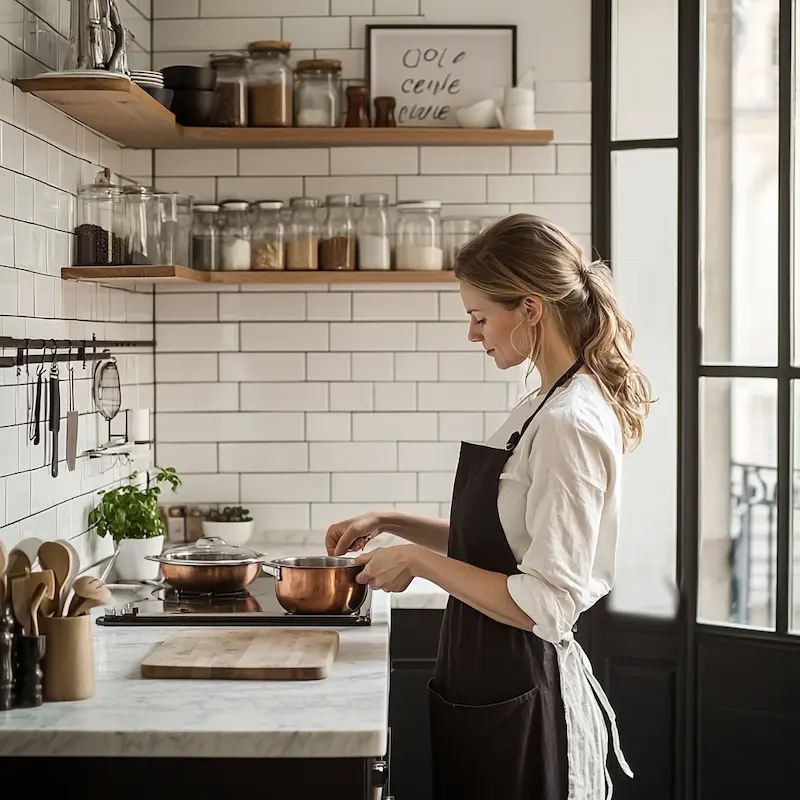 Camille, fondatrice de SauceMinute — ancienne architecte lyonnaise passionnée de cuisine