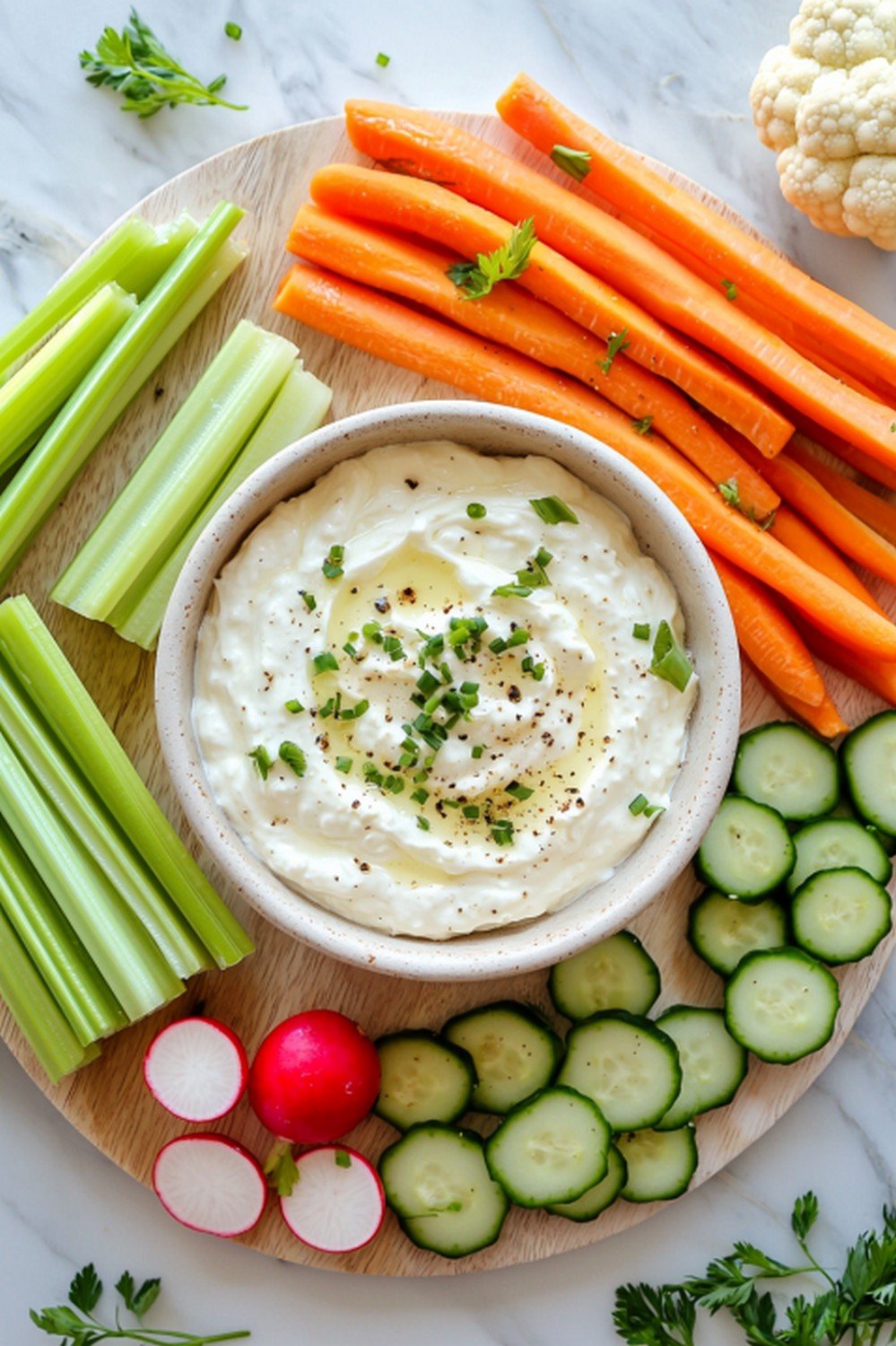 Sauce fromage blanc pour crudités apéro — les meilleures associations de légumes