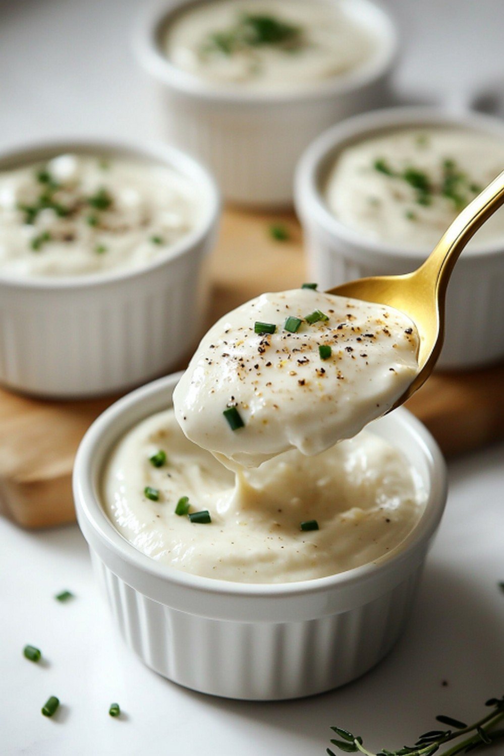 Sauce fromage blanc ciboulette et ses 4 variantes — recette rapide de Camille